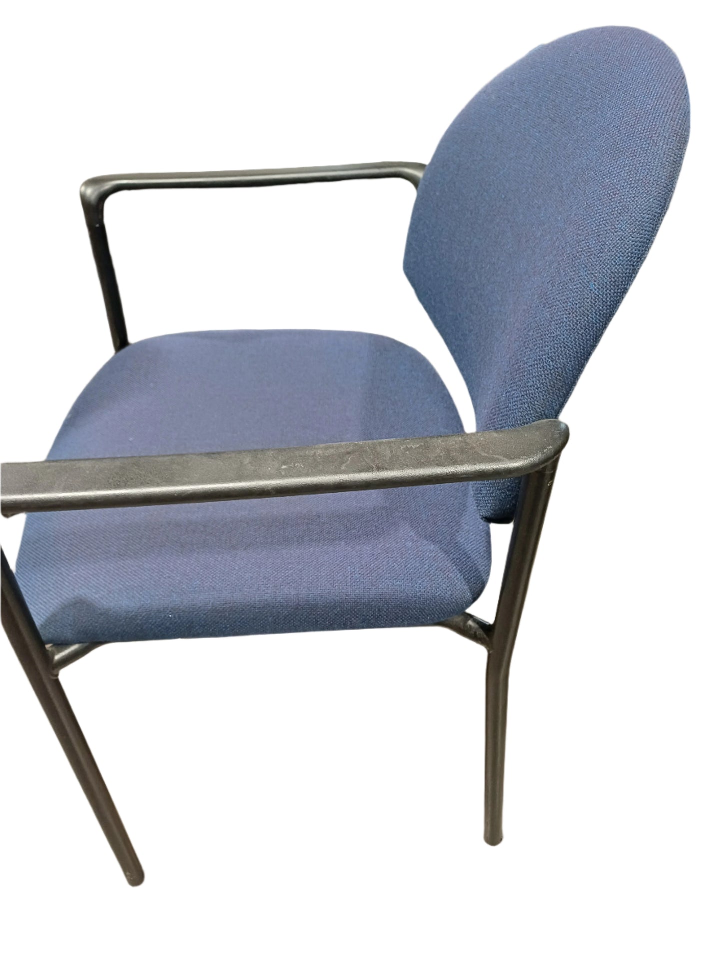 Blue reception armchair
