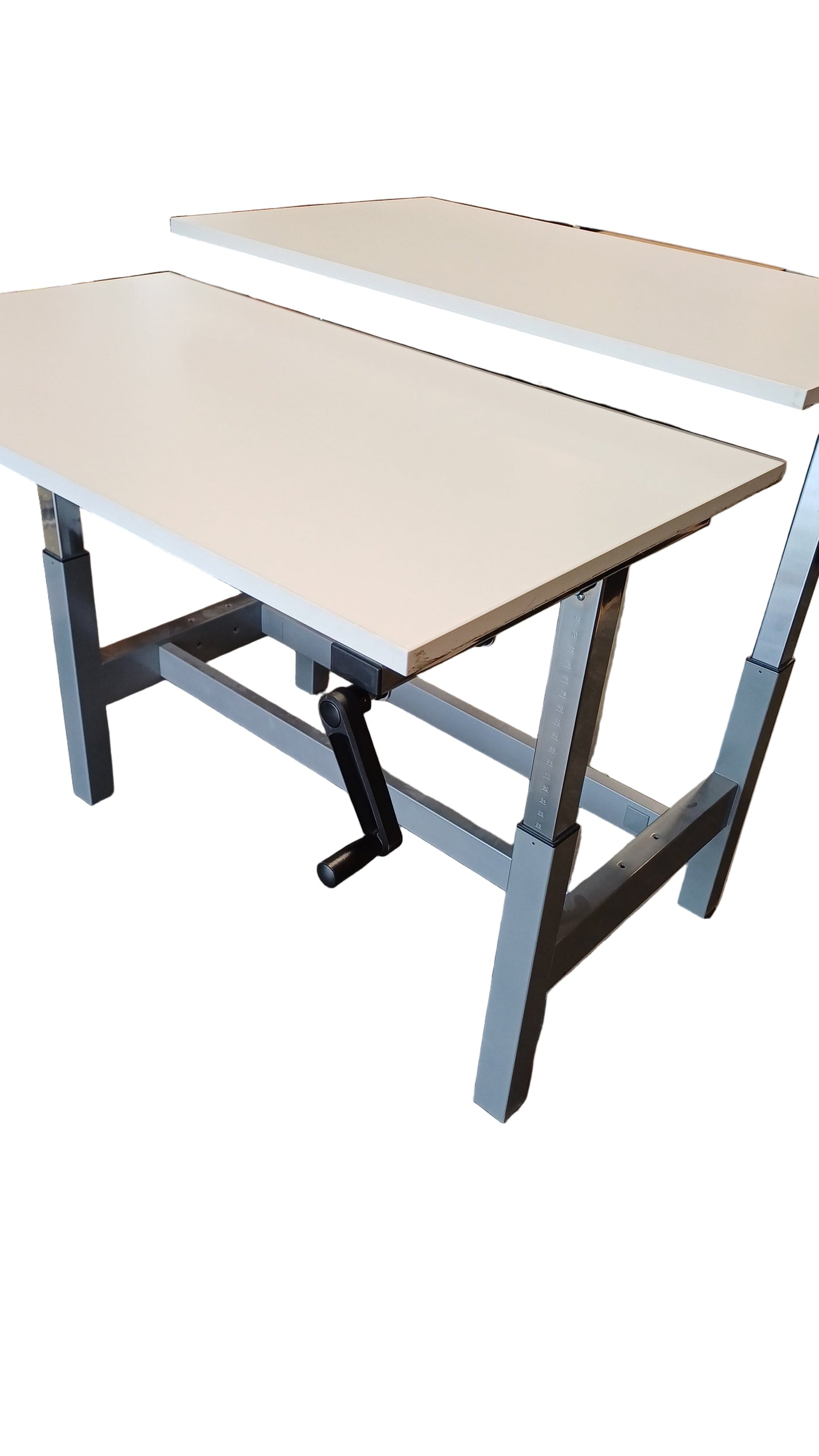 Adjustable windup Sit/Stand Double Desk-2 Person