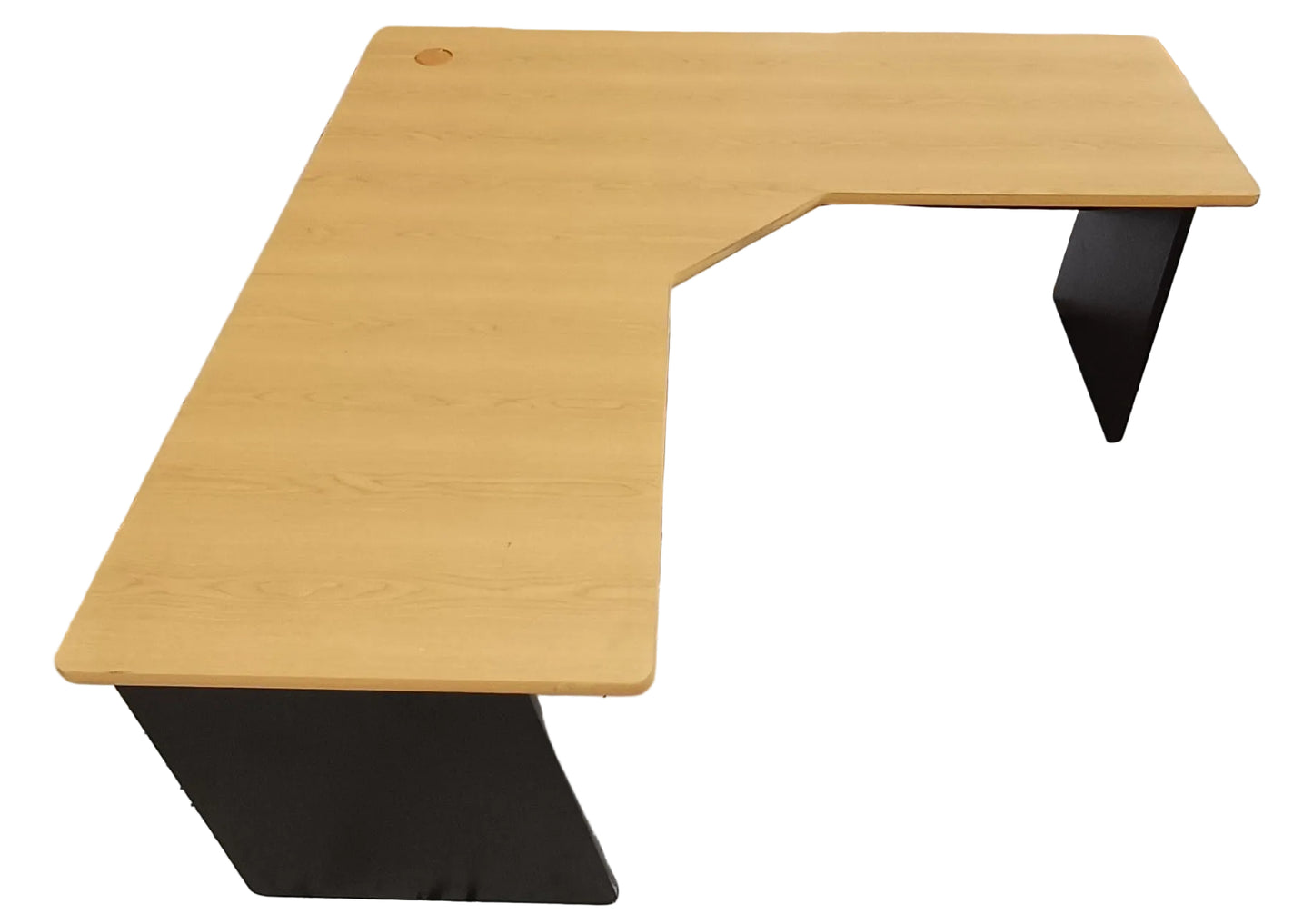 L Shaped Desk - Woodgrain