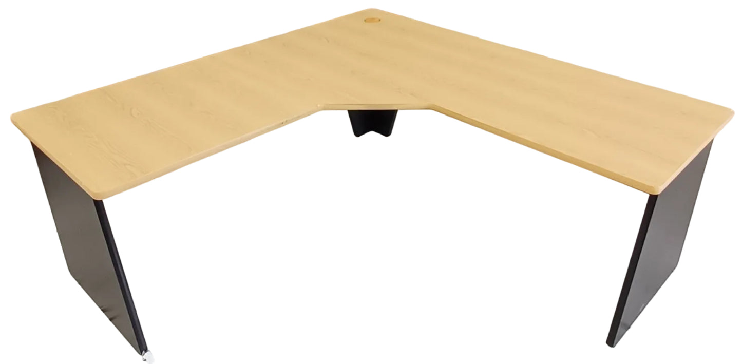 L Shaped Desk - Woodgrain
