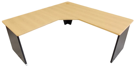 L Shaped Desk - Woodgrain