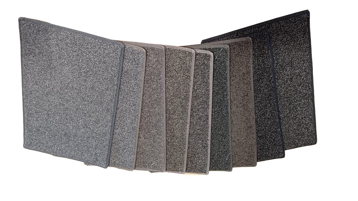 Assorted Grey Carpet Tiles - Medium