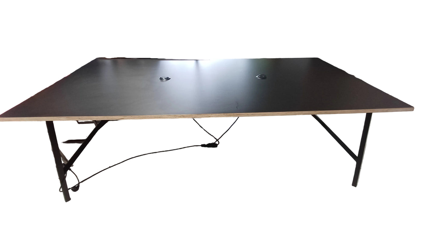 Large Black Table-with plugs