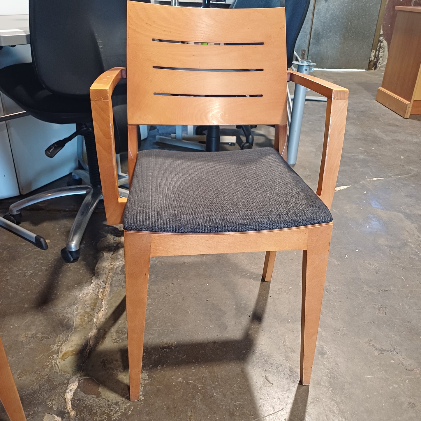 Dining room chair- Brown (with arm rests)