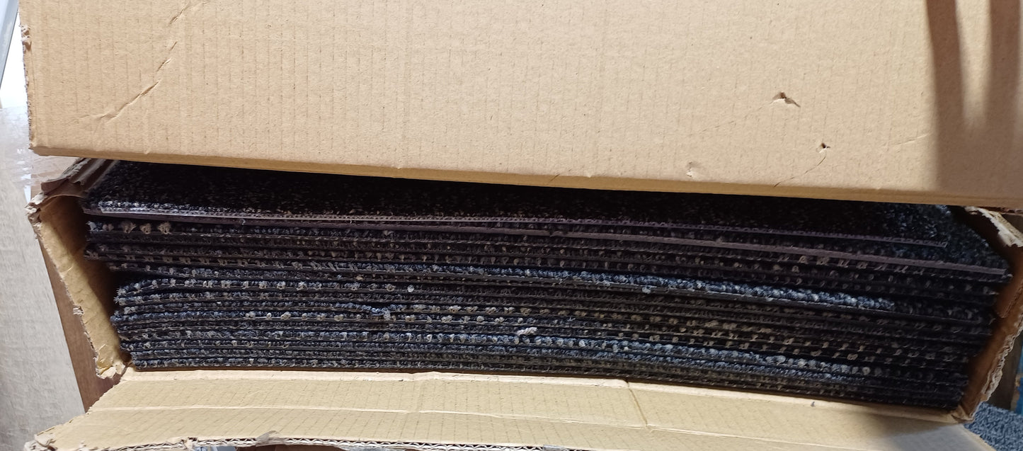 Carpet tiles (Grey) - Box of 15