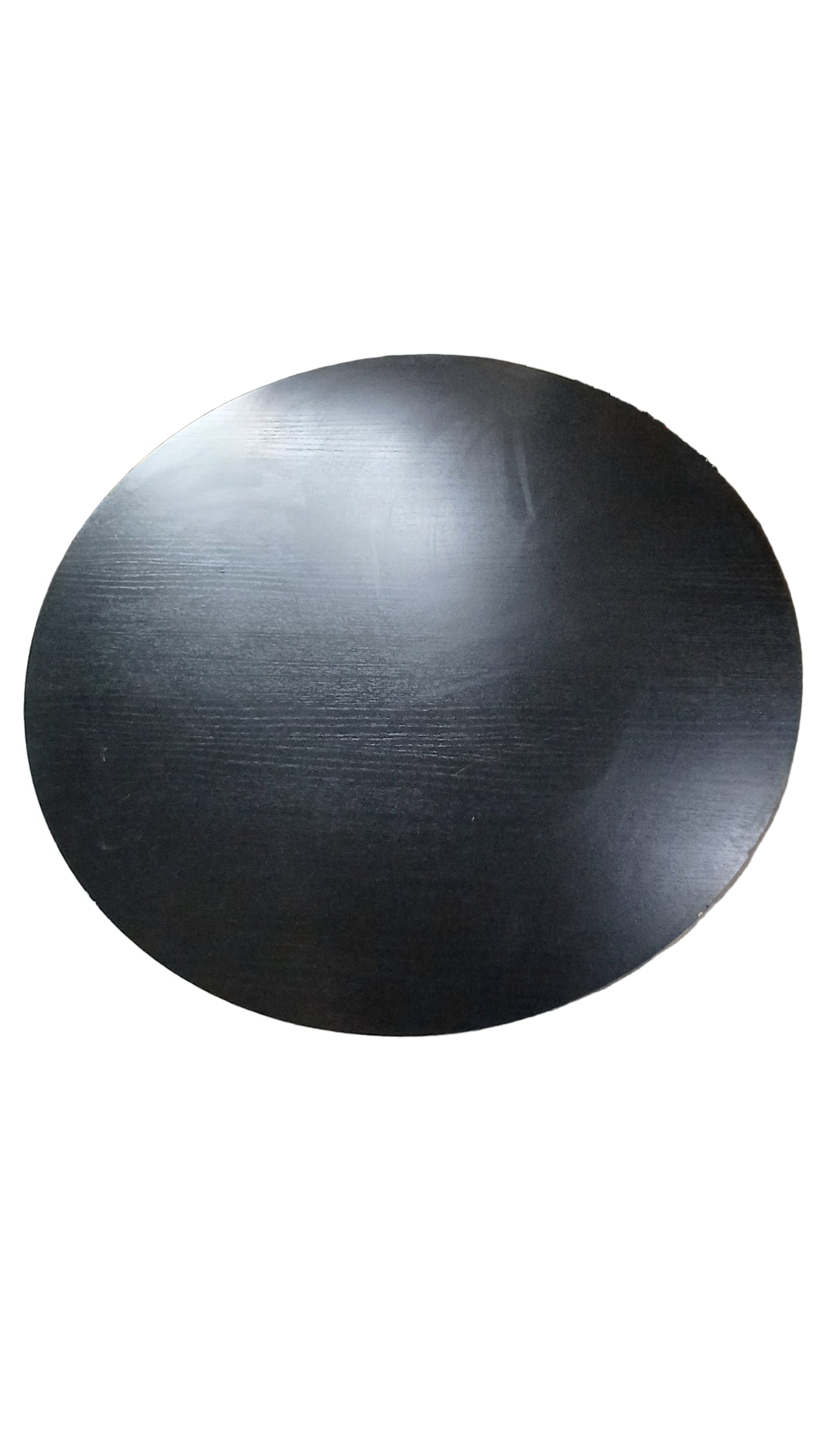 Round black table
