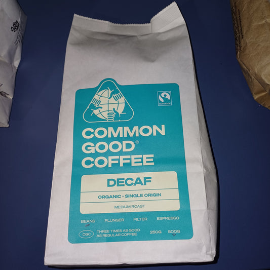 Common Good Coffee beans Decaf