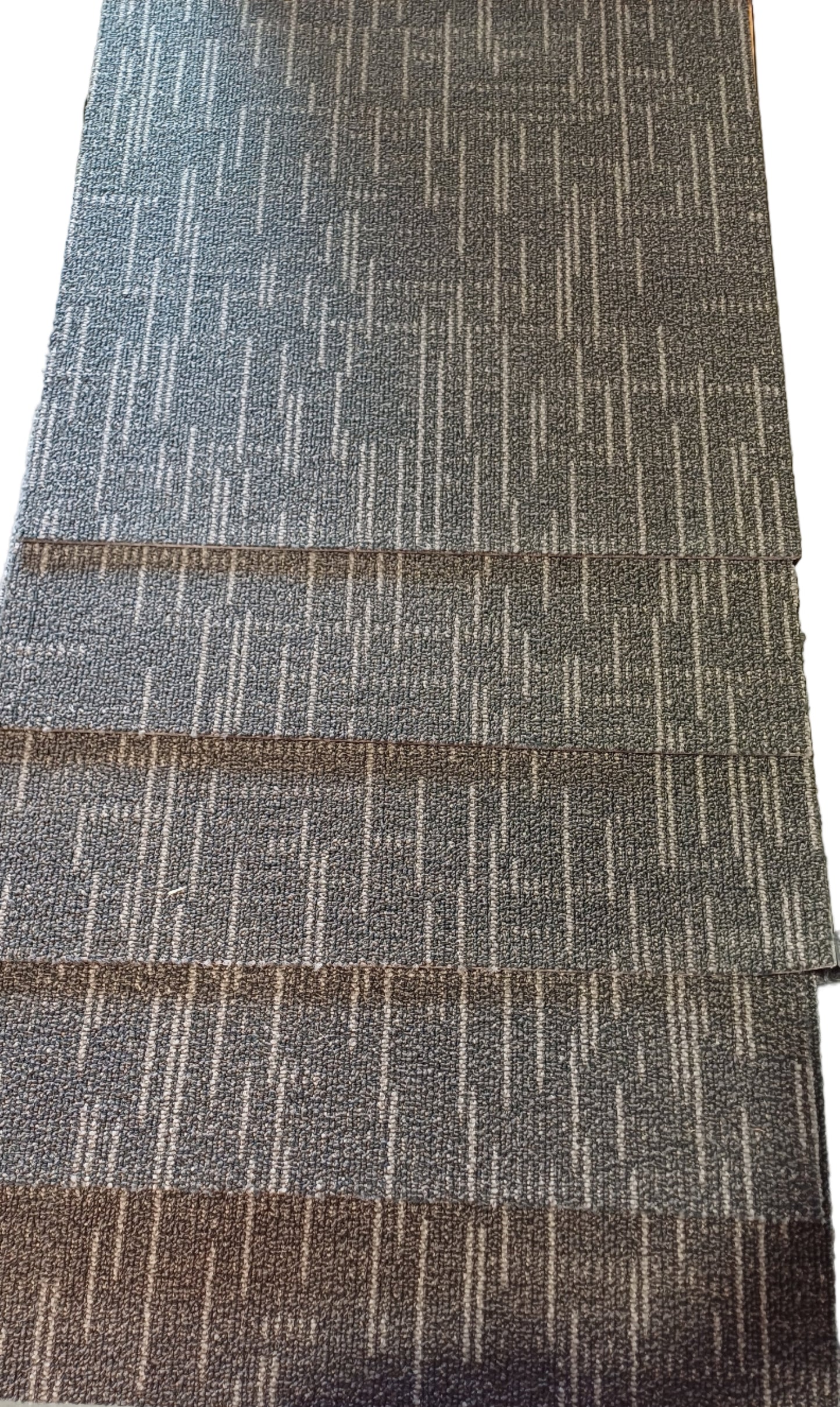 Grey Carpet Tiles with stripes