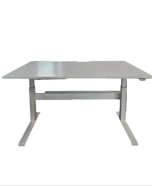 Sit/Stand desk Wind Up - White Straight