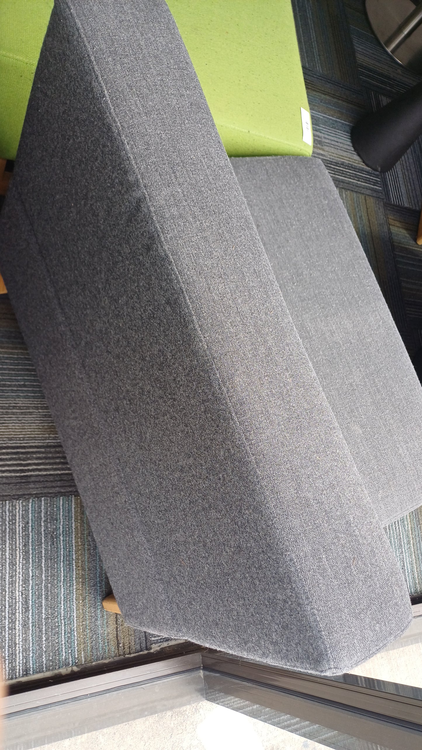 Single Seater dark grey couch