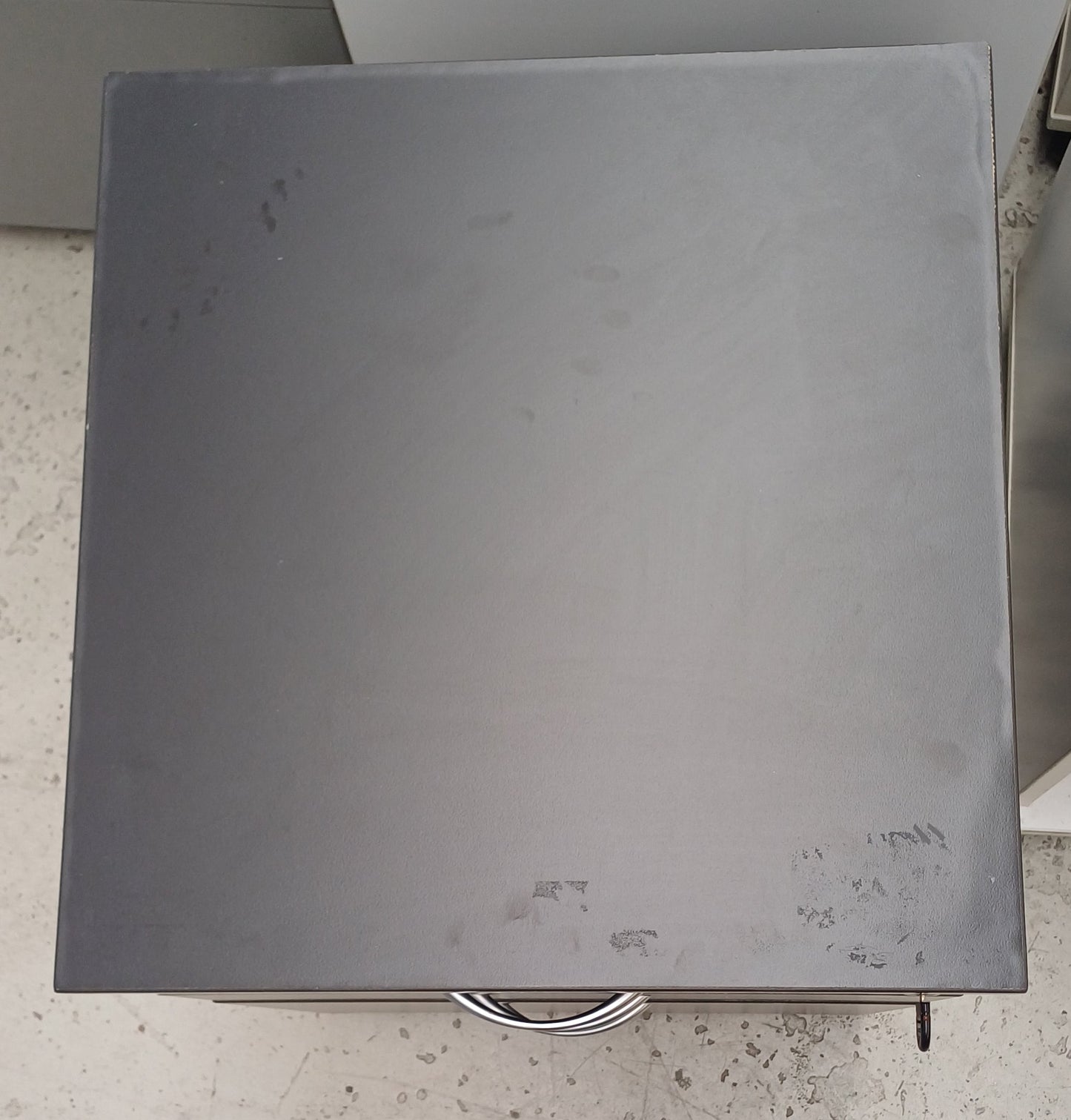 Small Dark Grey Cabinet with Drawers