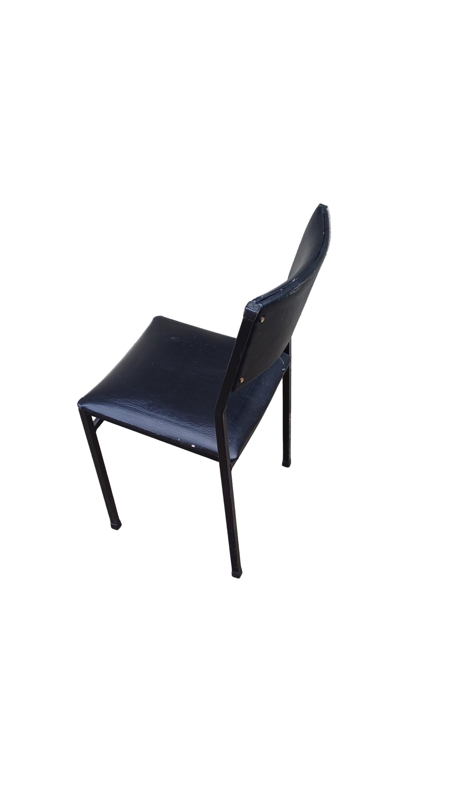 Black leather office chair