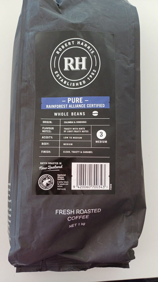 Robert Harris Pure rainforest alliance certified Coffee Beans 1kg