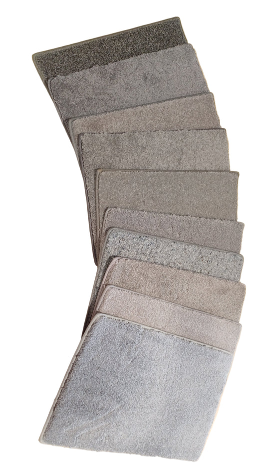 Assorted Grey Carpet Tiles - Medium