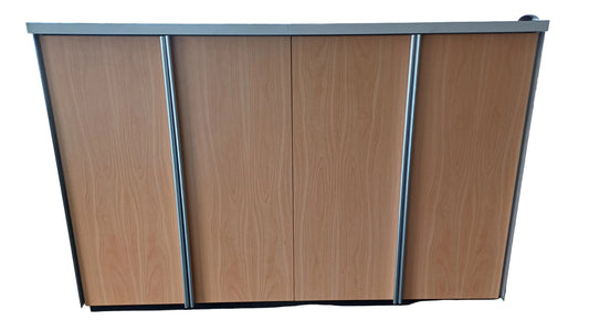 Large Two Door Cabinet with Double Shelf Interior
