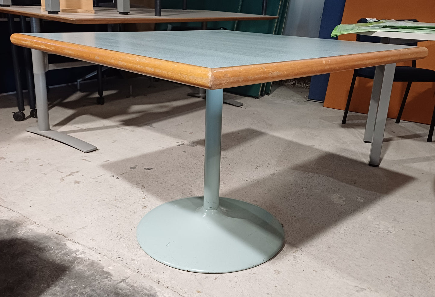 Blue Wooden Top Table