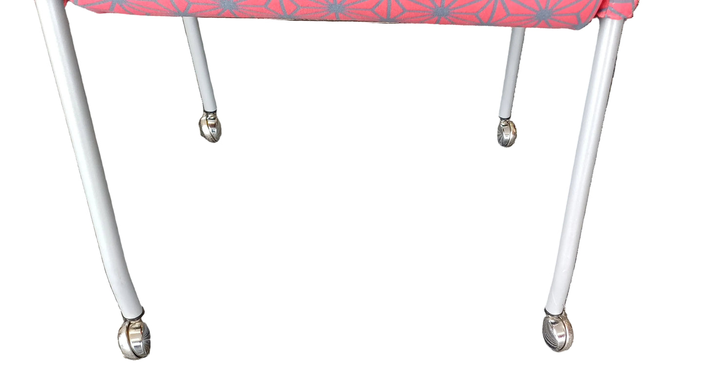 Red & Grey boardroom chairs on wheels