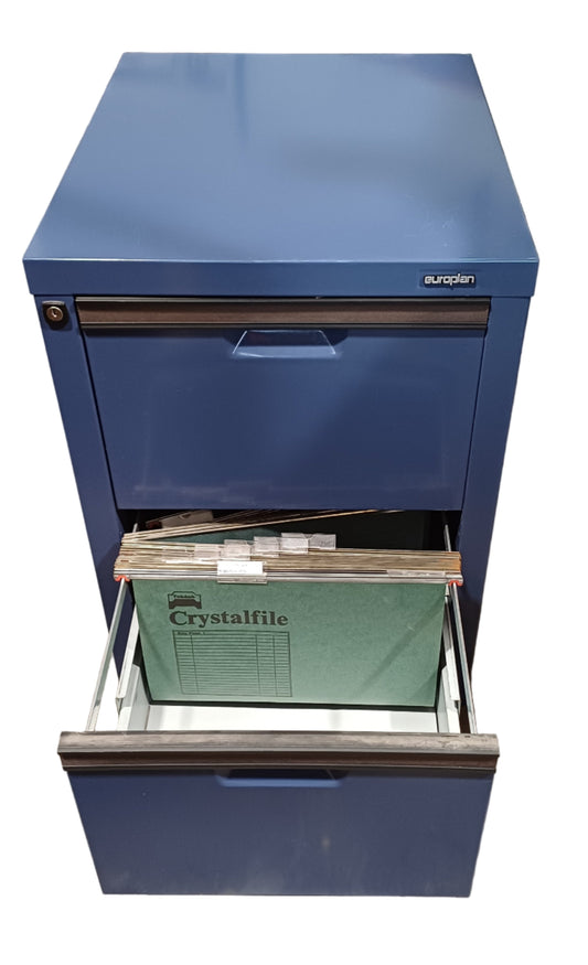 Europlan Navy Blue Filing Cabinet