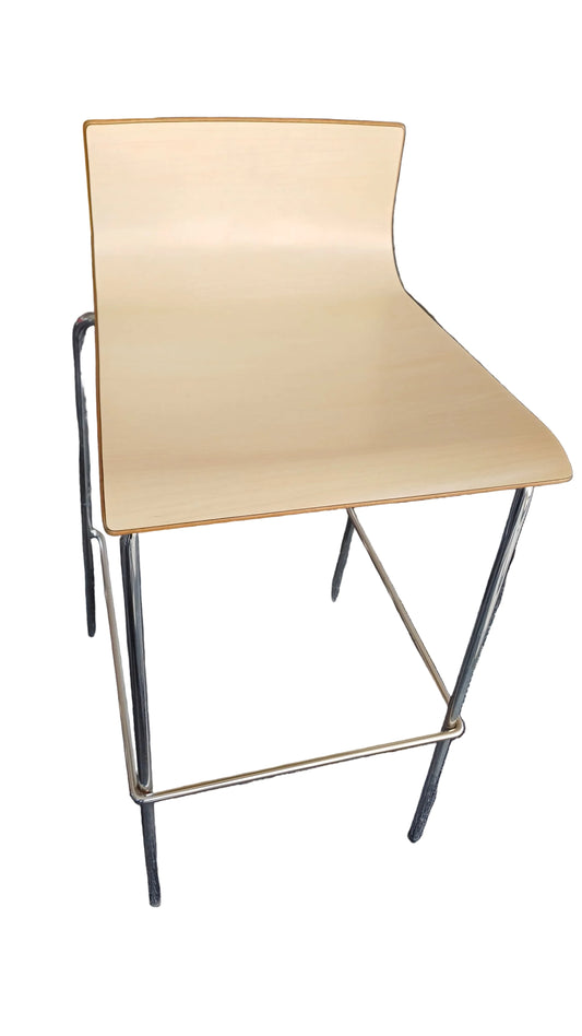 Woodgrain bar stool 750mmH