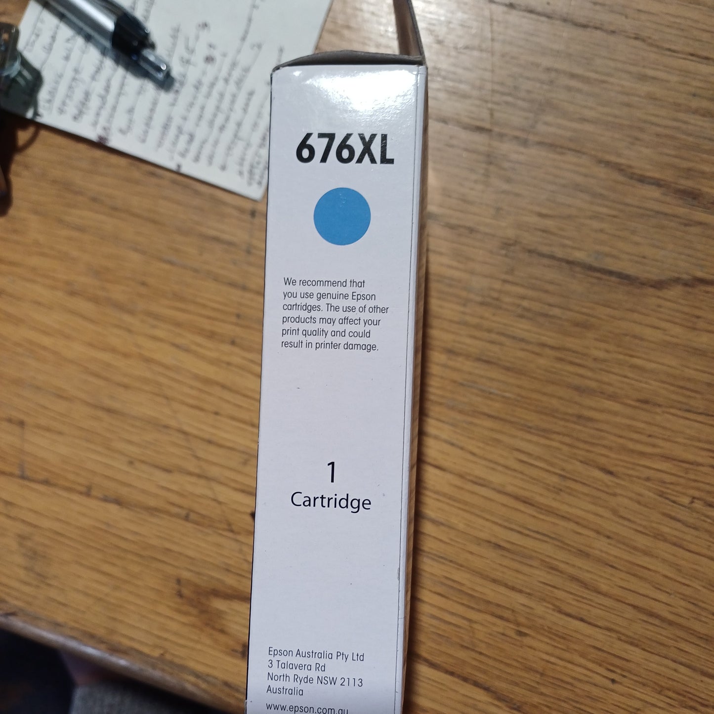 Epson Cyan Ink Cartridge  676XL