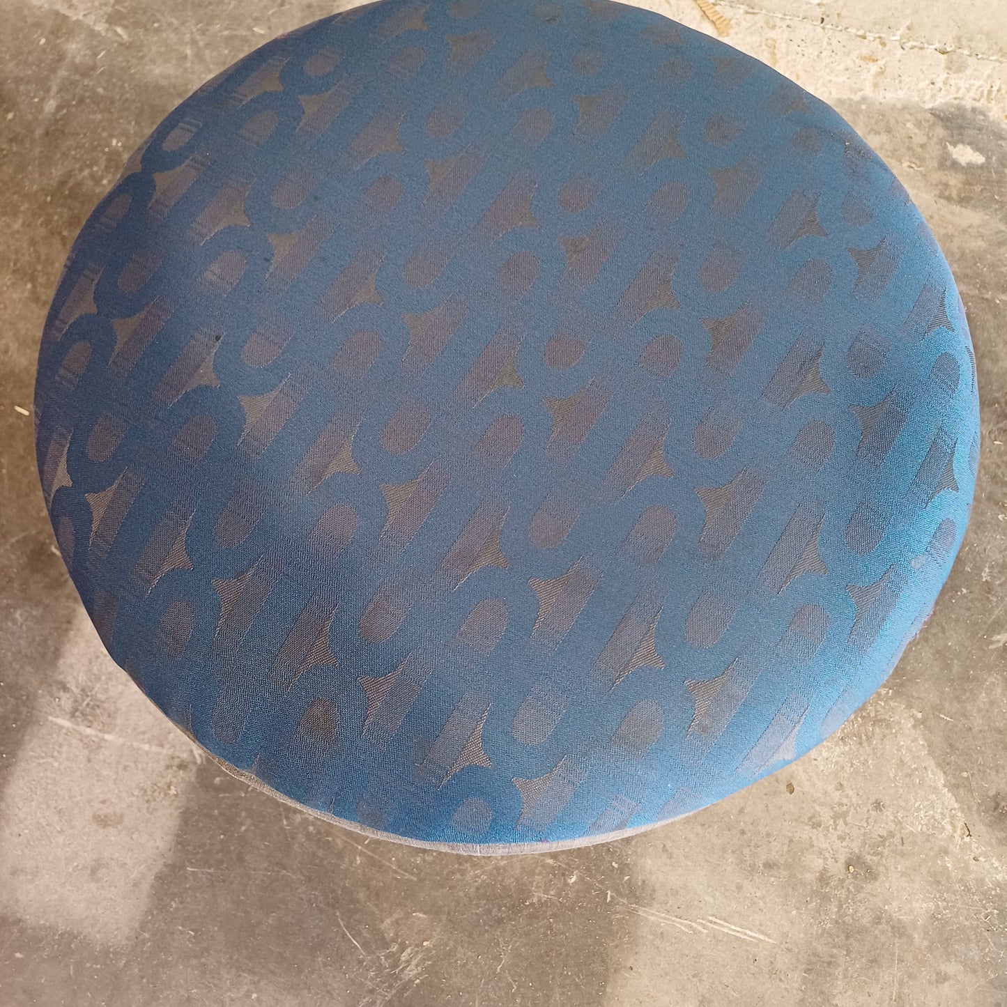 Small Ottoman- Dark Blue