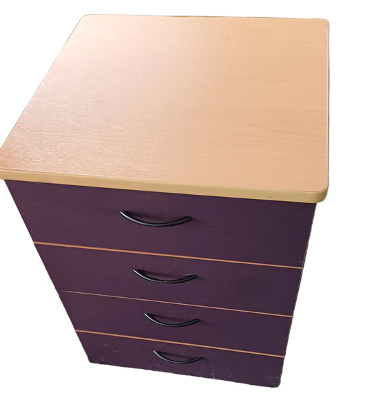Beige 4 drawer cabinet