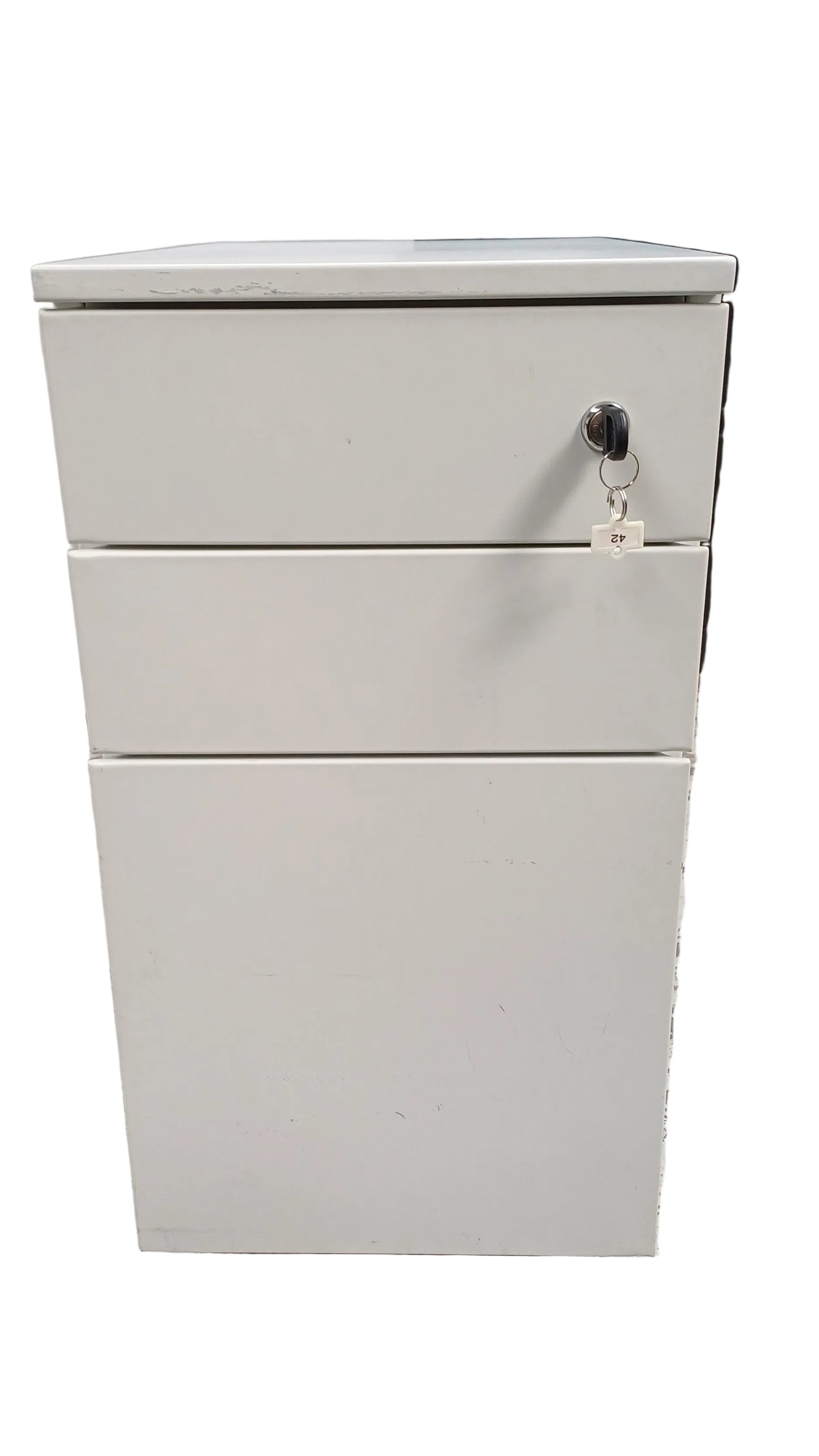 White 3 drawers cabinet