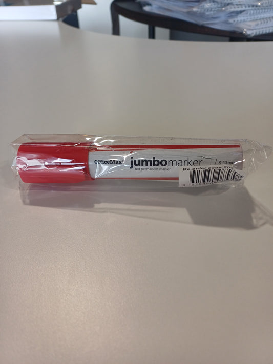 Red OfficeMax Jumbo Permanent Marker