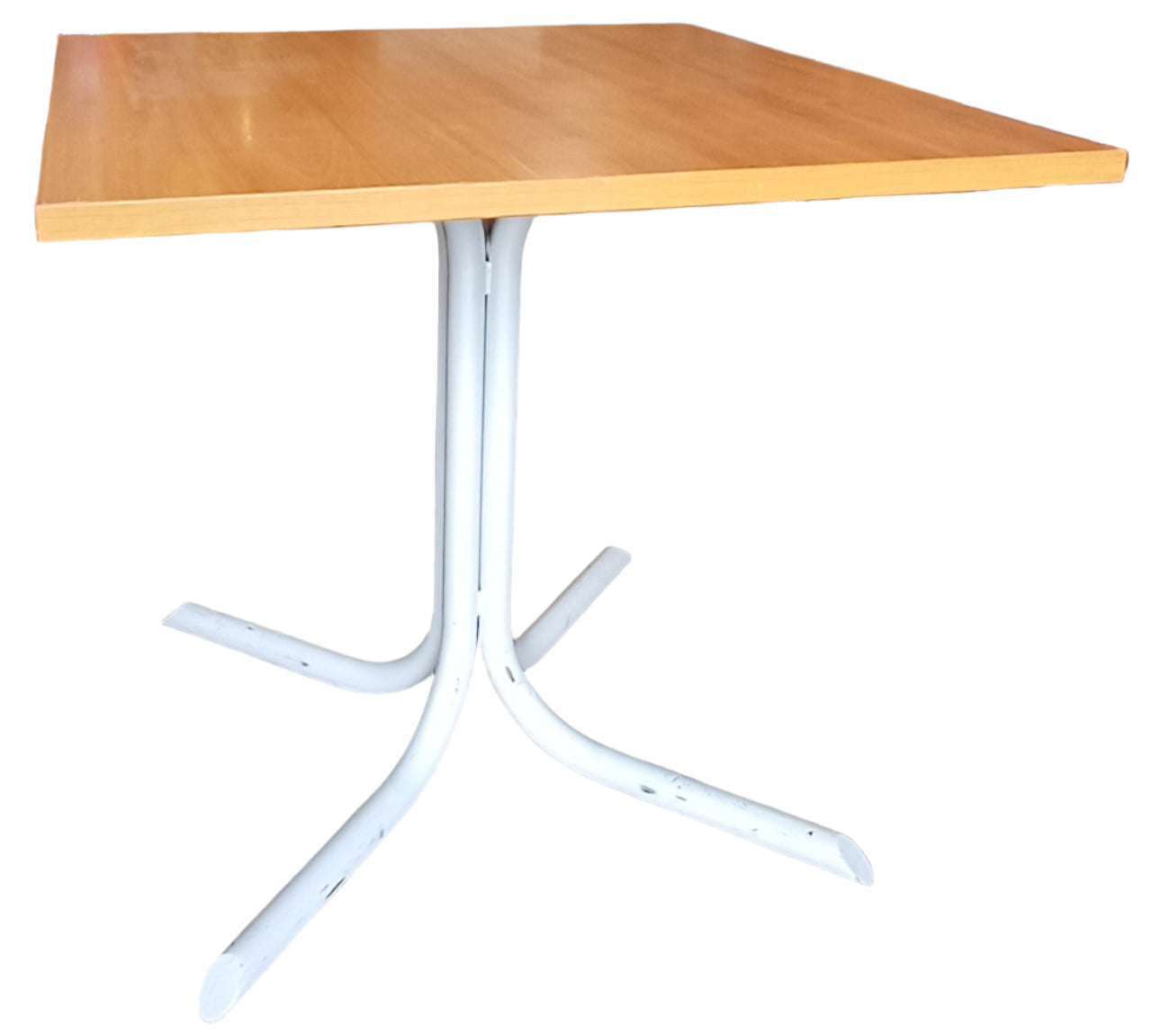 Square Table with Metal Legs