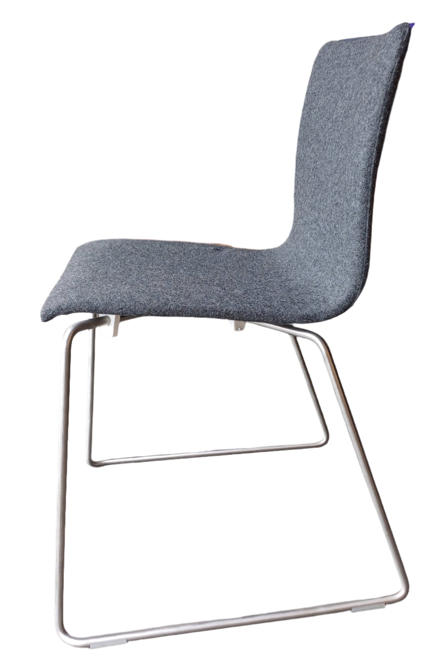 Grey Seat with Metal Legs