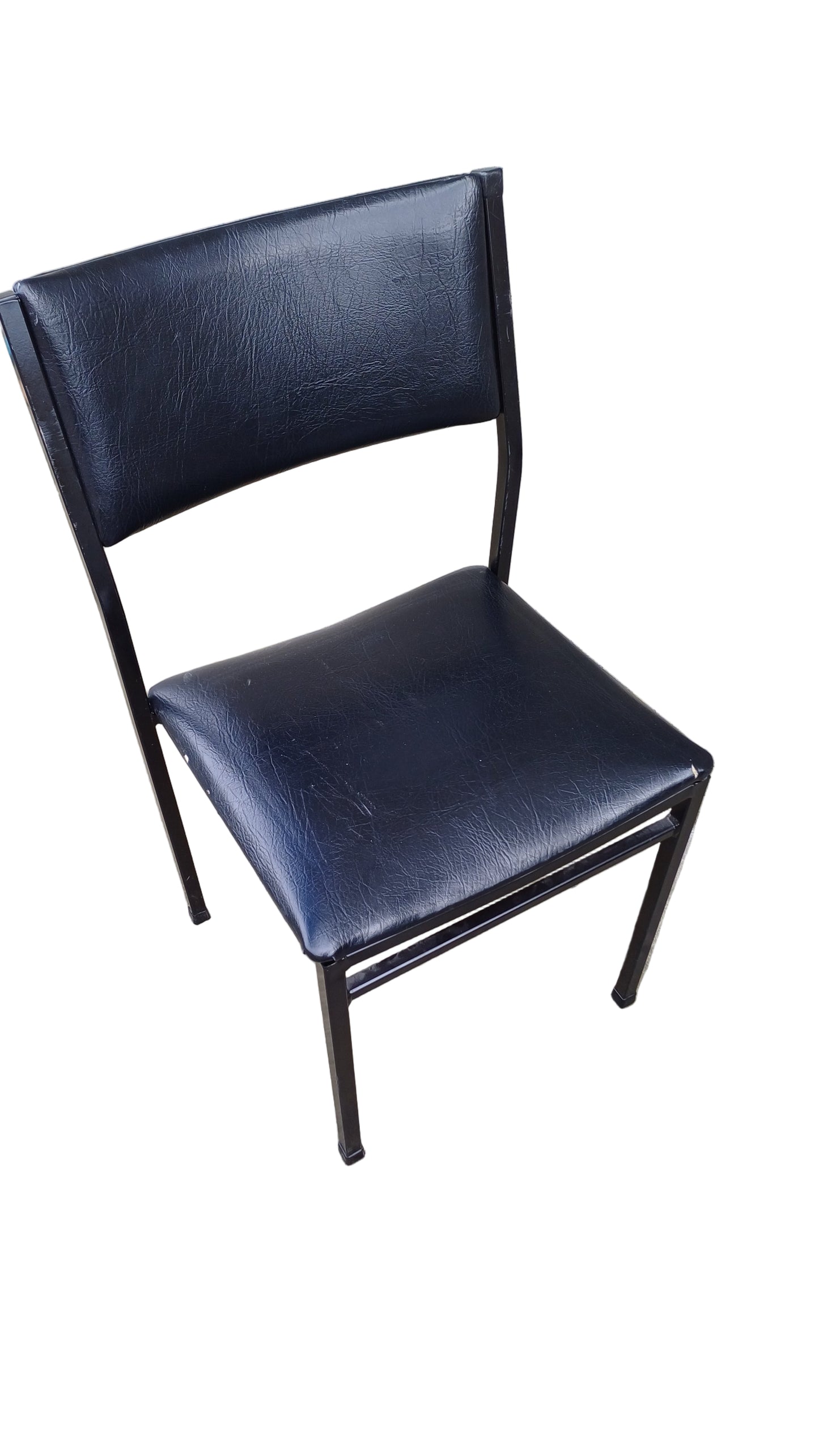 Black leather office chair