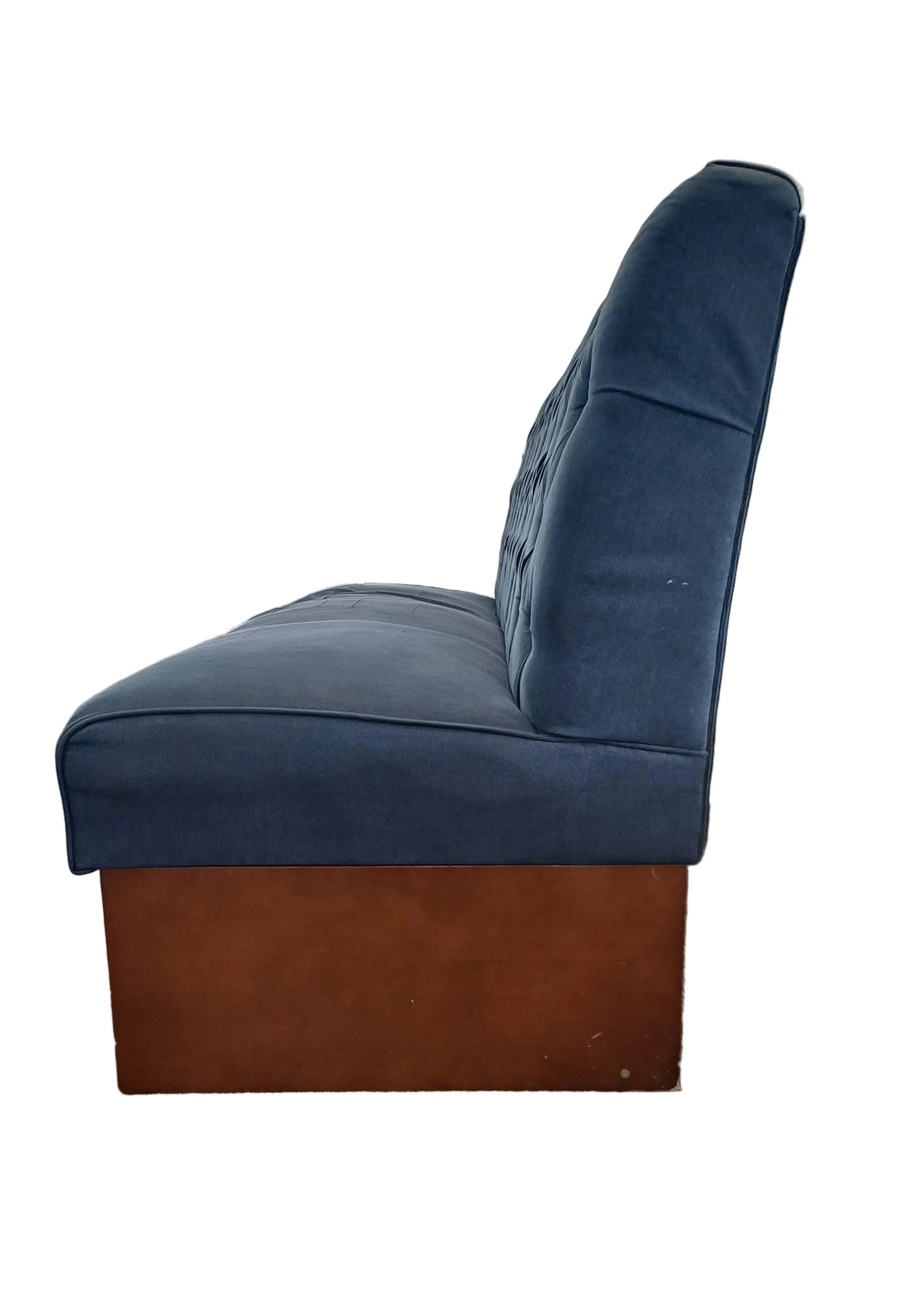 Large Navy Blue Armless Sofa