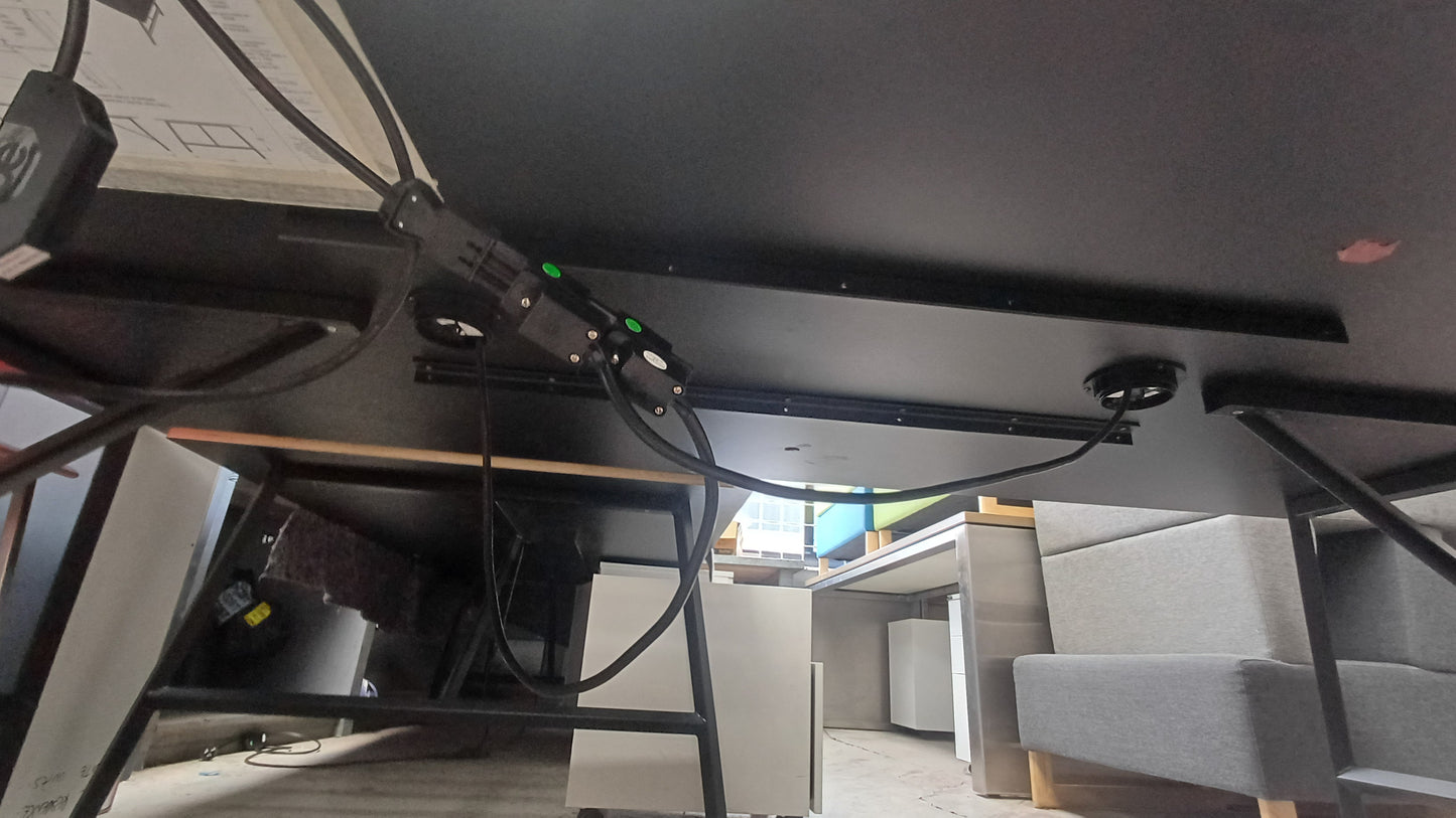 Large Black Table-with plugs