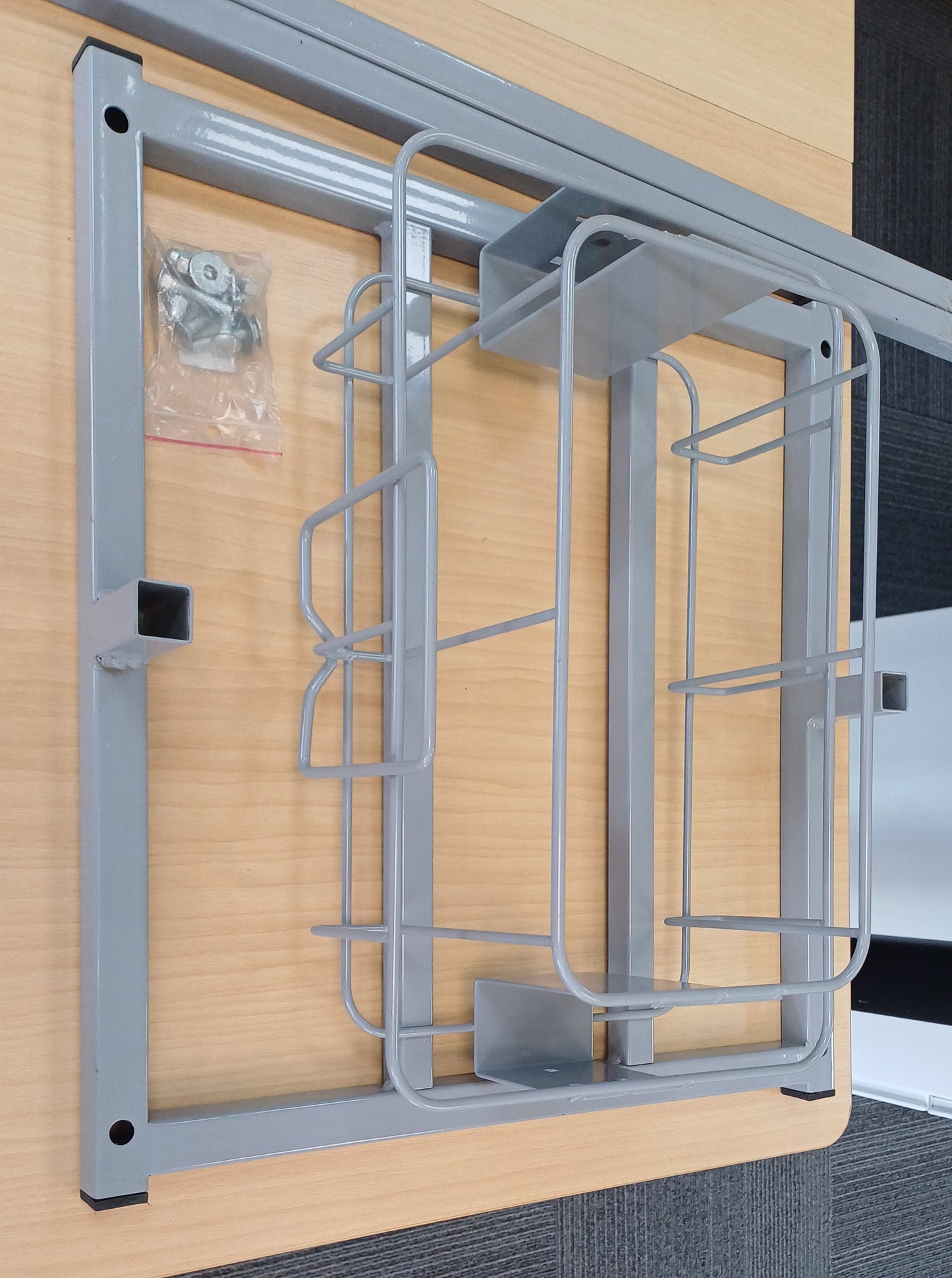 Under desk cable management system