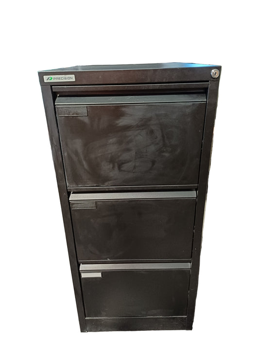 Precision Black Filing Cabinet