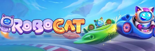 Robocat Casino pokies page with RTP figures